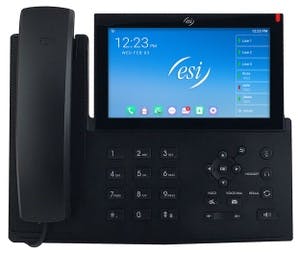 ESI ePhone8 Enterprise Session Initiation Protocol Business Phone Front View